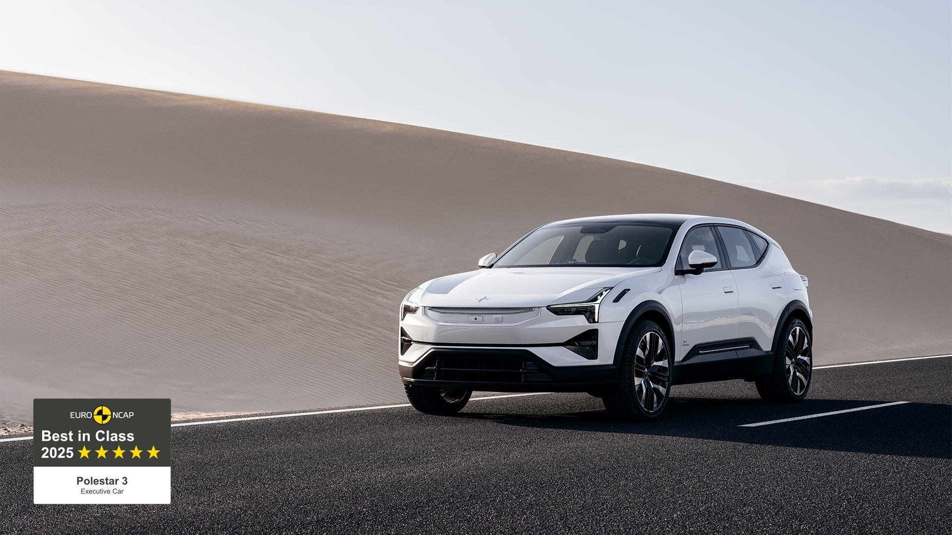 Polestar 3 Named Safest Executive Car of 2025 by Euro NCAP