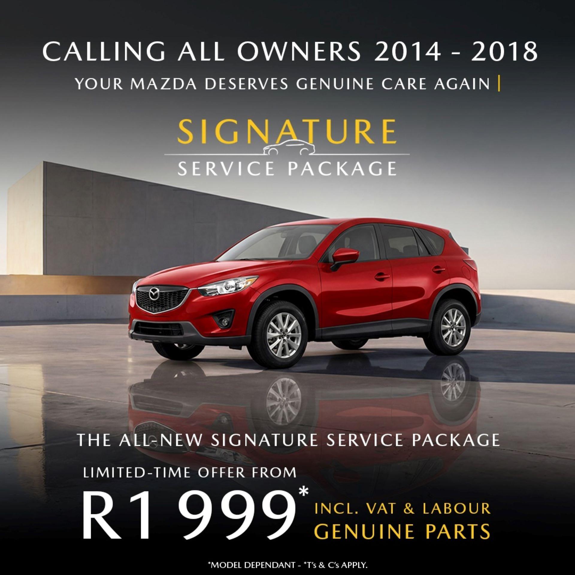 Rediscover the Joy of Driving with Mazda Care Signature Service Package