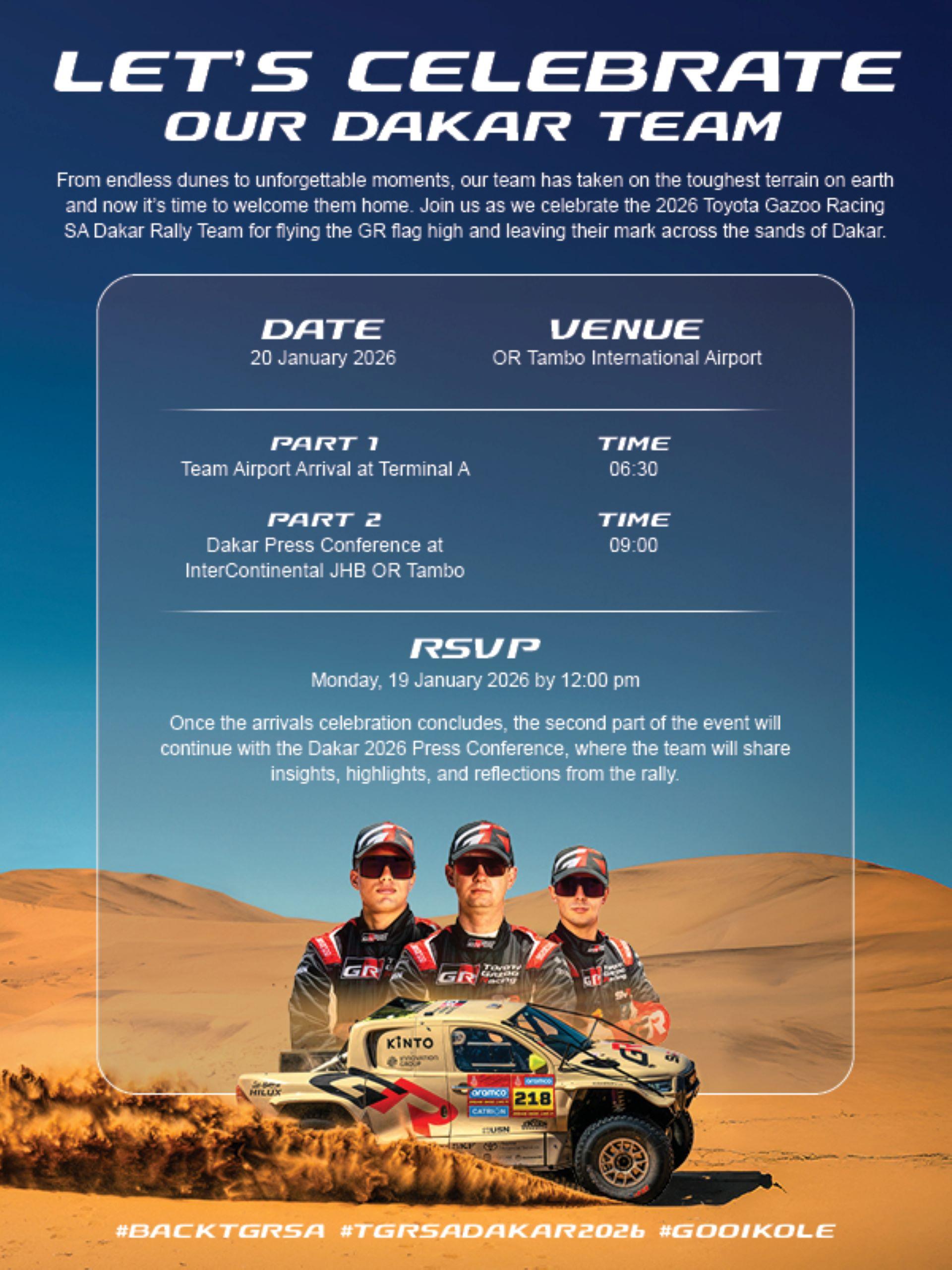 Toyota Gazoo Racing SA Flies the GR Flag High