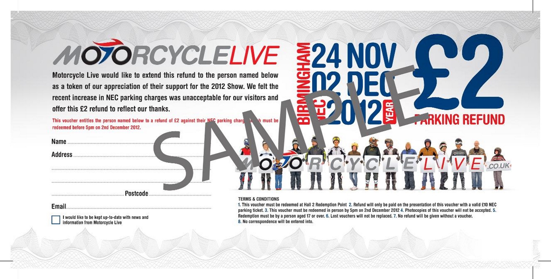 Motorcyclelive ticket
