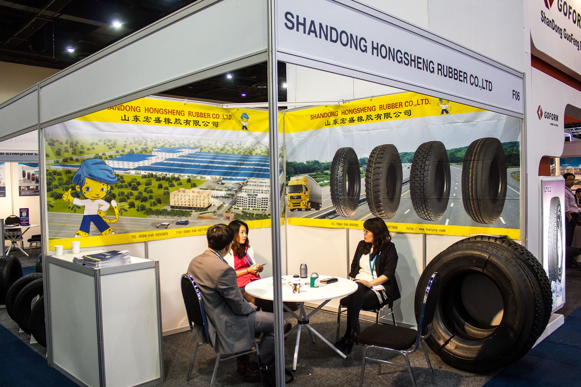 Tyre expo south africa 2014 shandong hongsheng tires