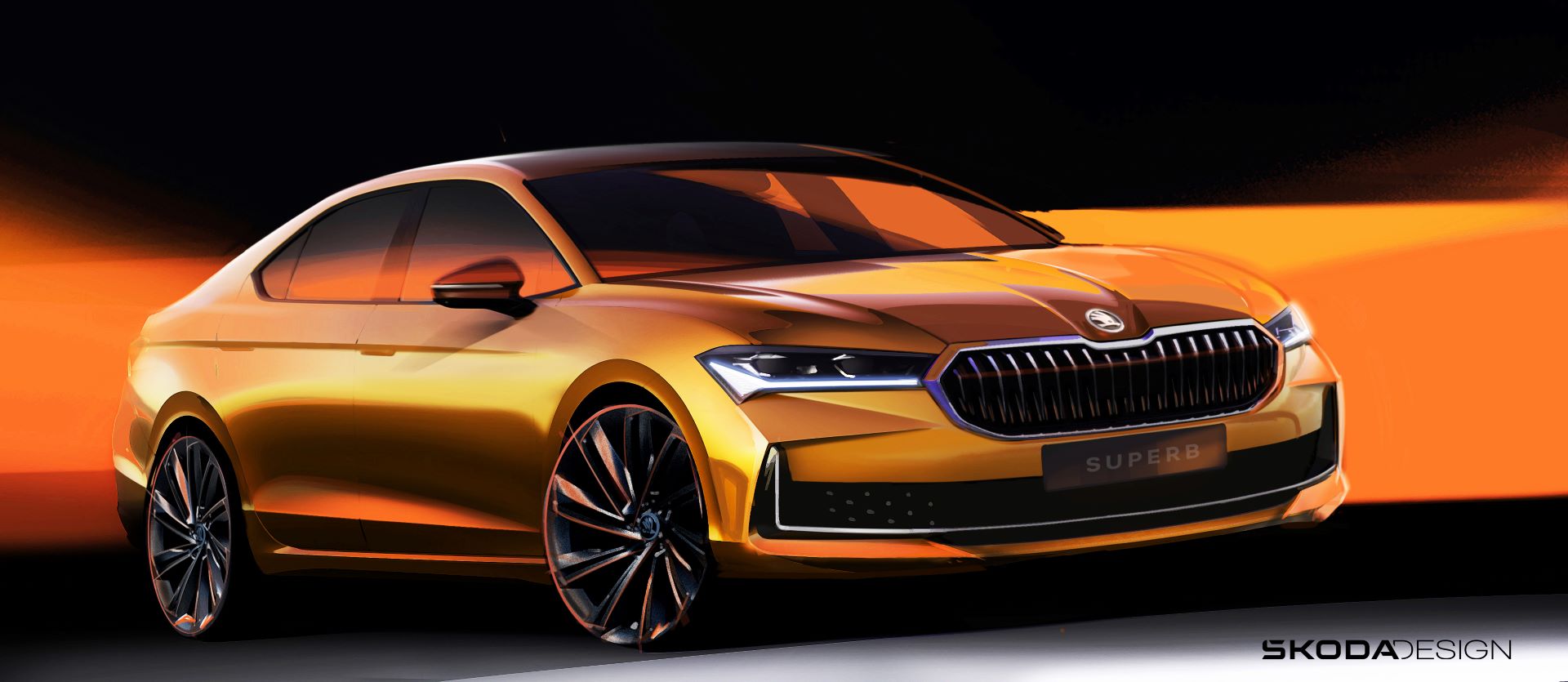 Skoda auto releases fourth generation superb teaser and announces world premiere details