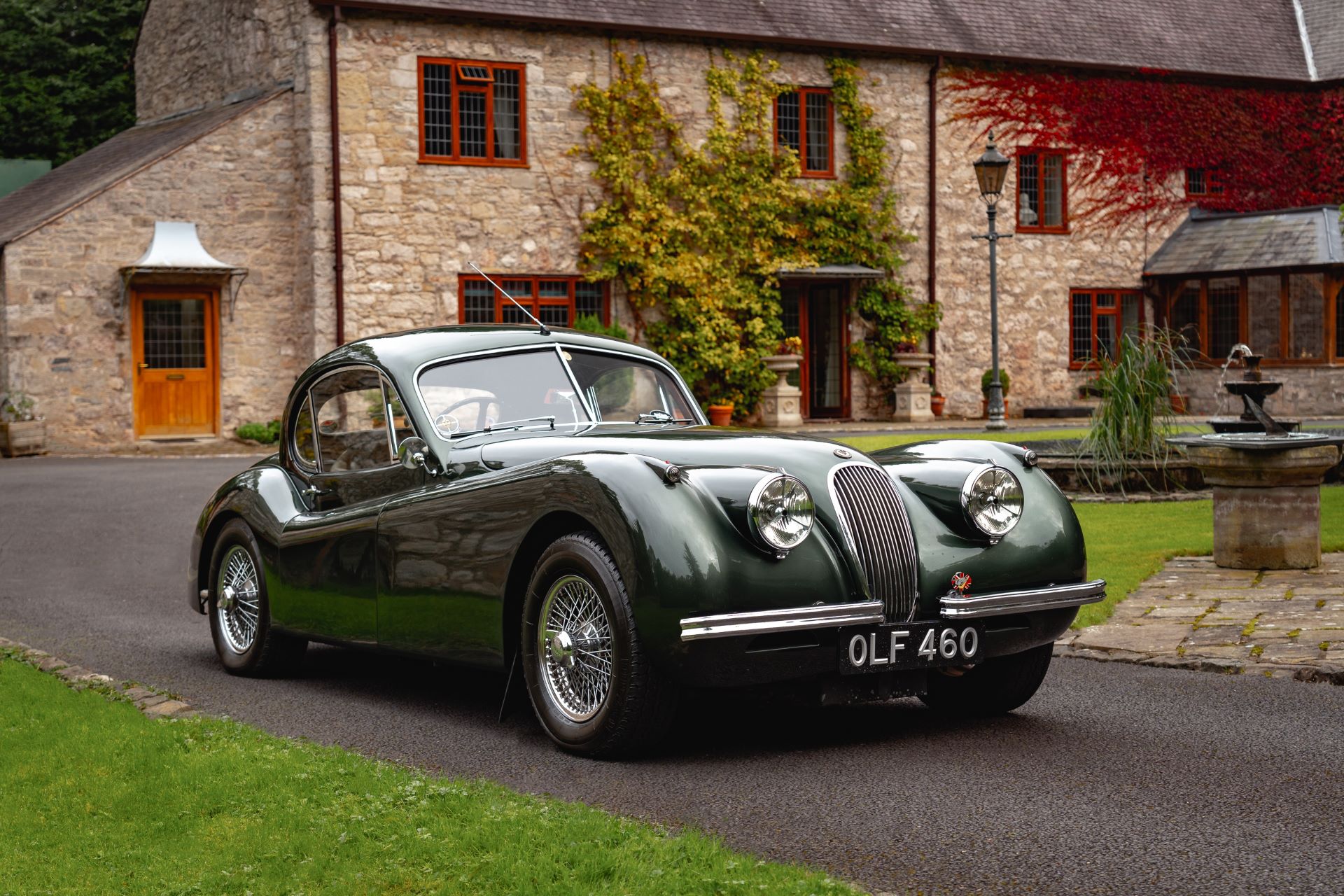 Racing legend patsy burt jaguar xk120 speeds to buxton auction