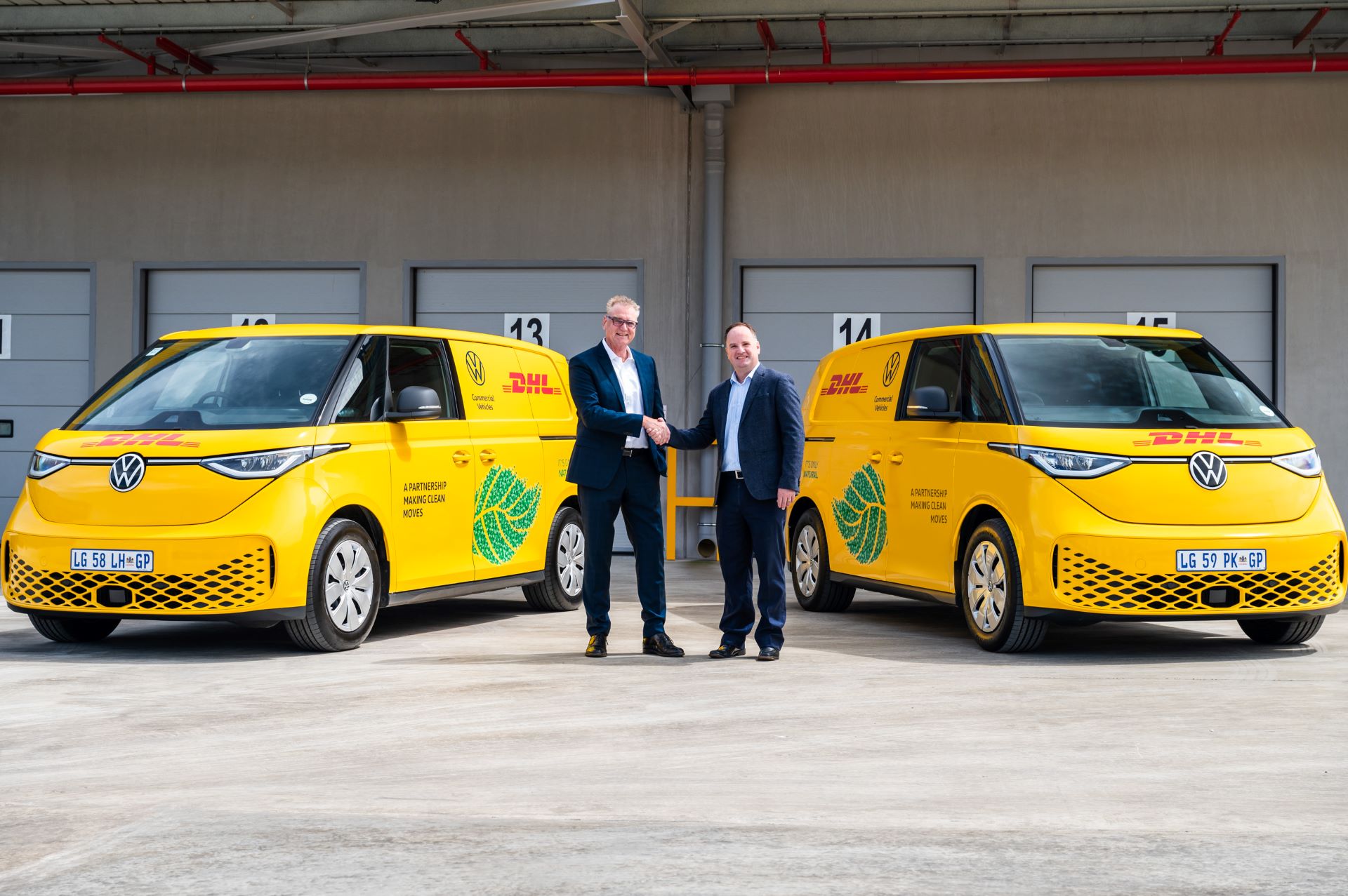 Wolkswagen partners with dhl express south africa for the pilot test of id buzz cargo fleet in south africa