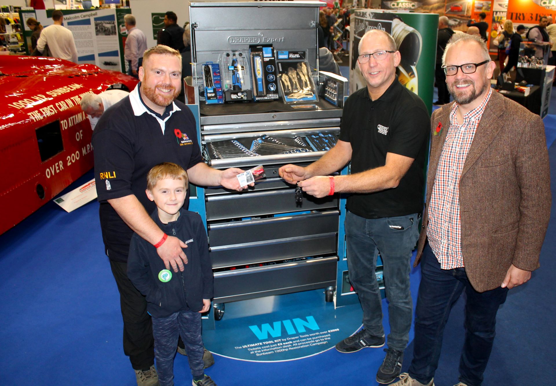 Draper tools prize draw win will benefit coastal community and motor museum restoration