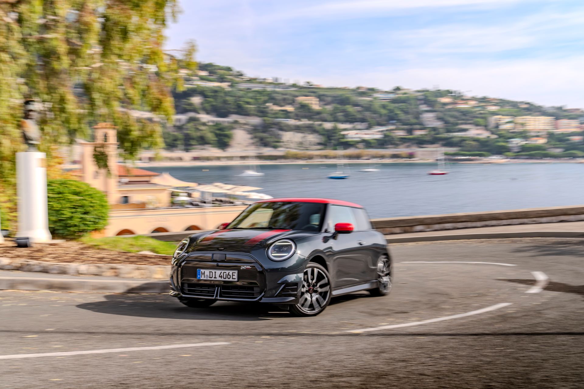 Inspired by john cooper works the new mini cooper electric in sport trim