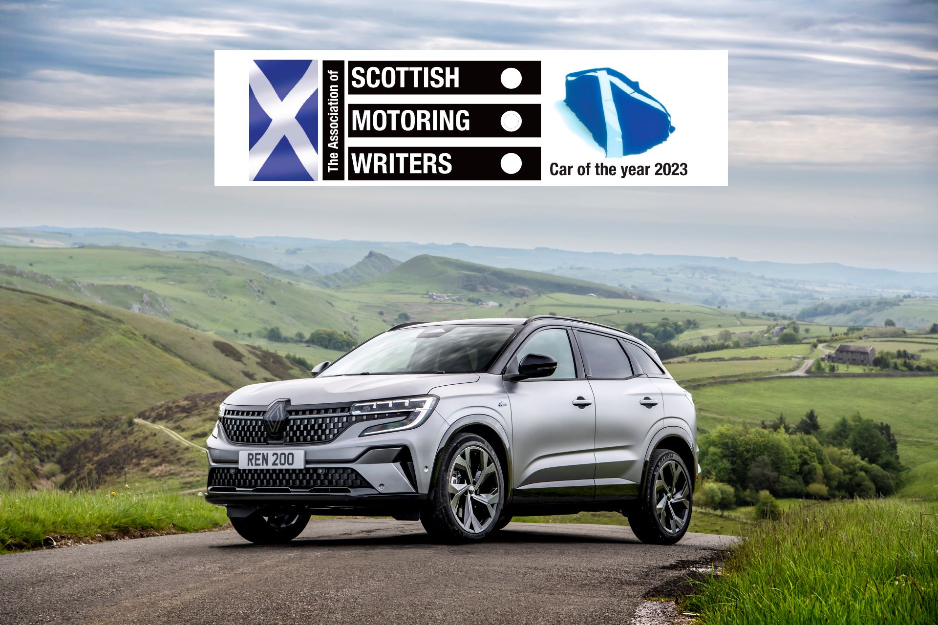 Renault austral e tech full hybrid wins best family suv at scottish car of the year wards