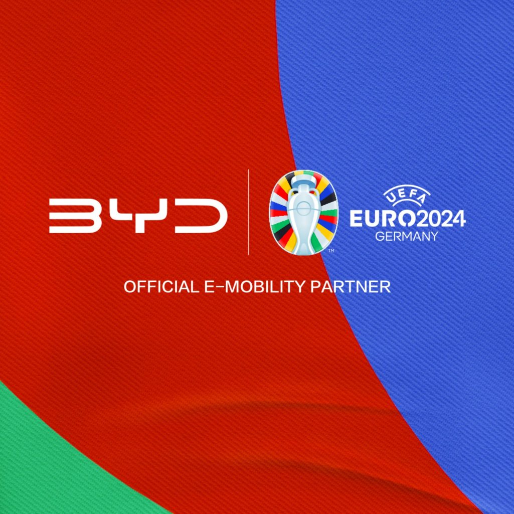 Byd becomes official partner and official e mobility partner of uefa euro 2024
