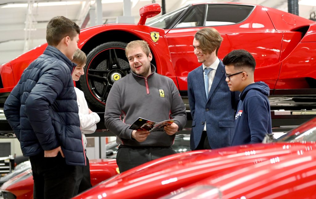 Ferrari uk dealer network to host open events for young people during national apprenticeship week 2024