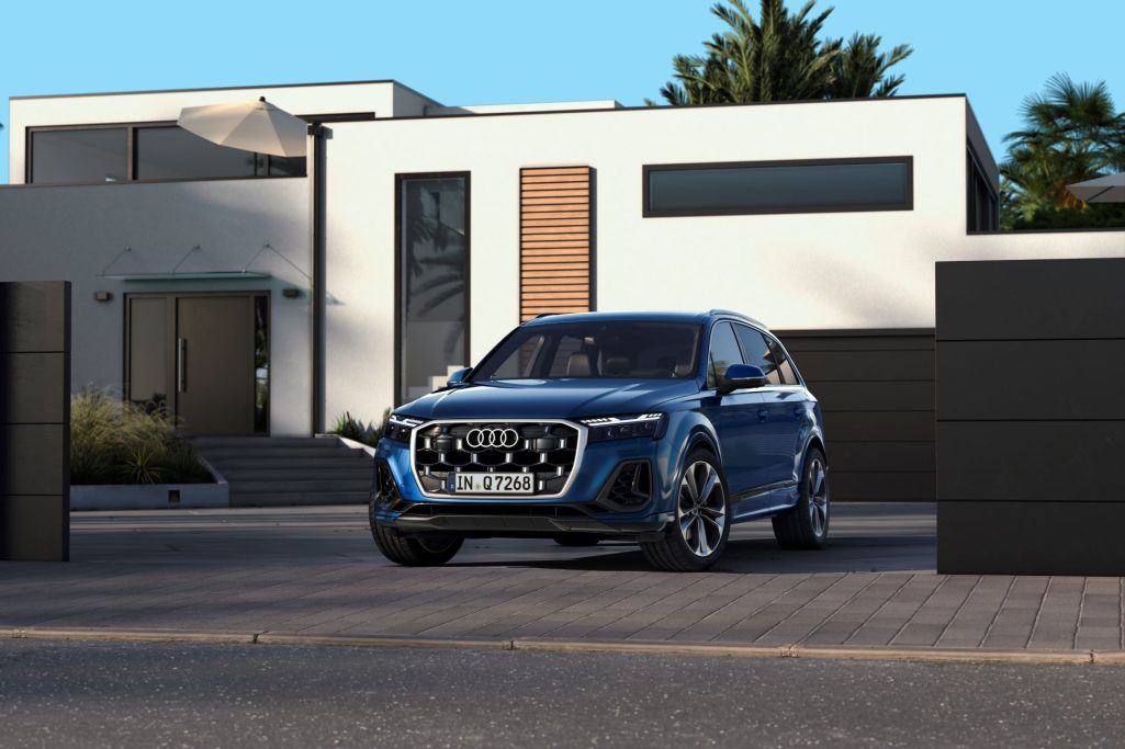 The revised audi q7 suv refined design and stunning new lighting technology enhance flagship family suv