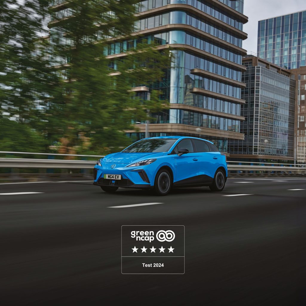 Top marks for mg4 ev 5 stars from green ncap