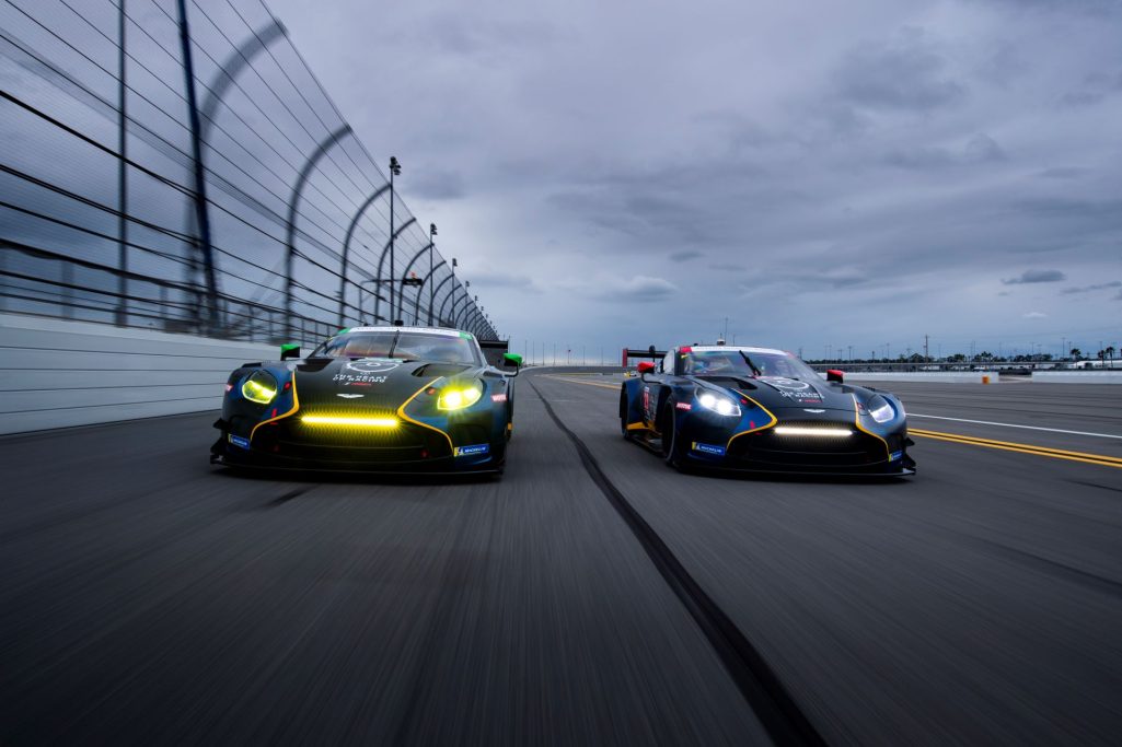 New vantage gt3 aiming for glory on debut in imsa world famous 12 hours of sebring