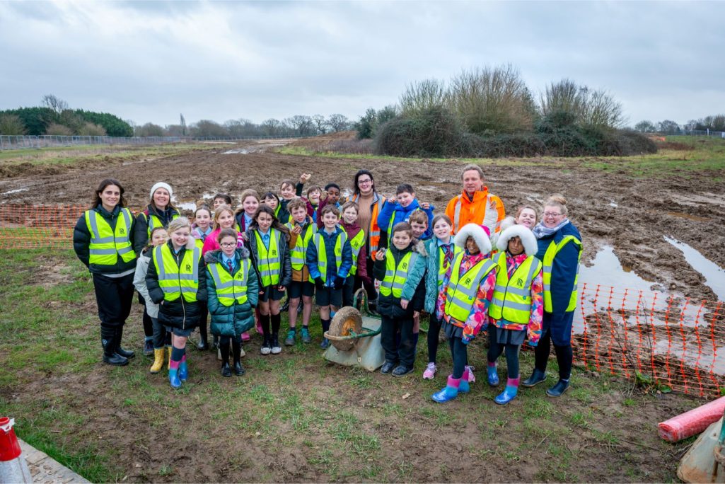 Children turn archaeologists in rolls royce historical survey at goodwood