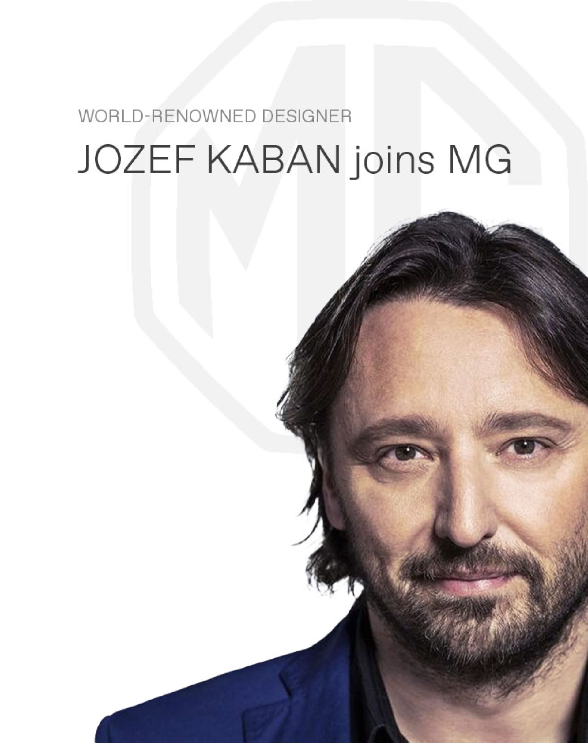 Jozef kaban joins mg as vice president of global design centre