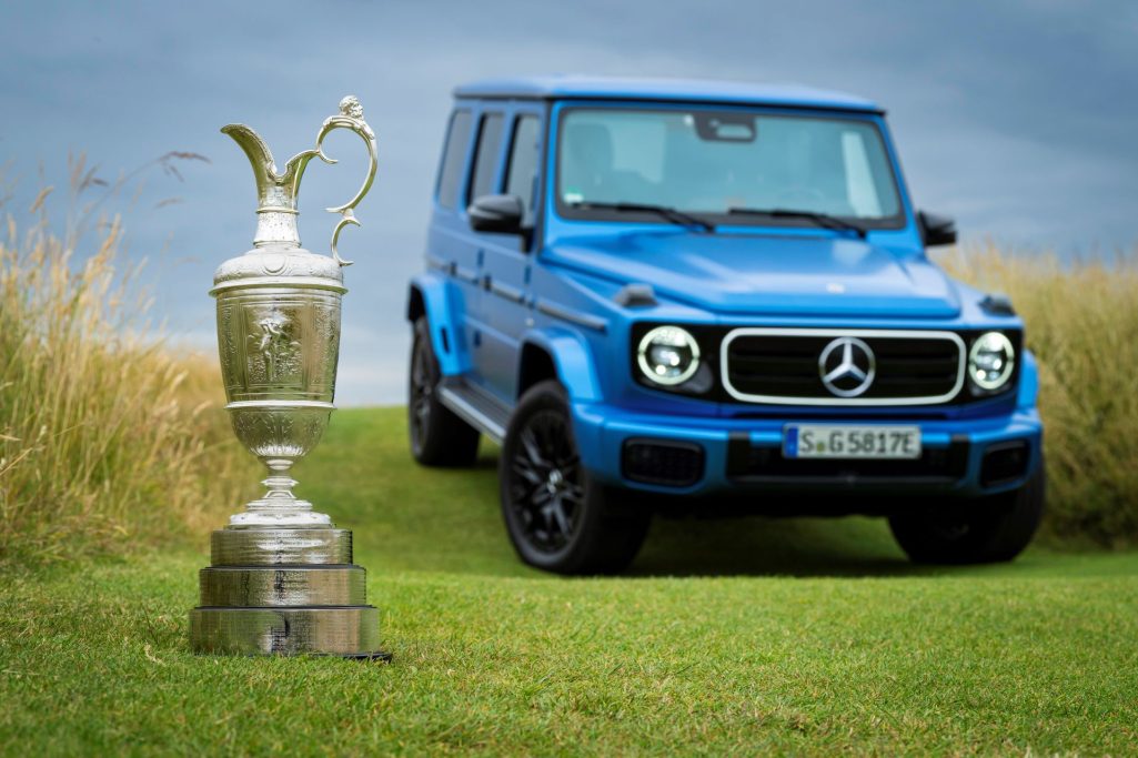Golf Iconic Trophy Delivered In Style The Electric G Class At The Open