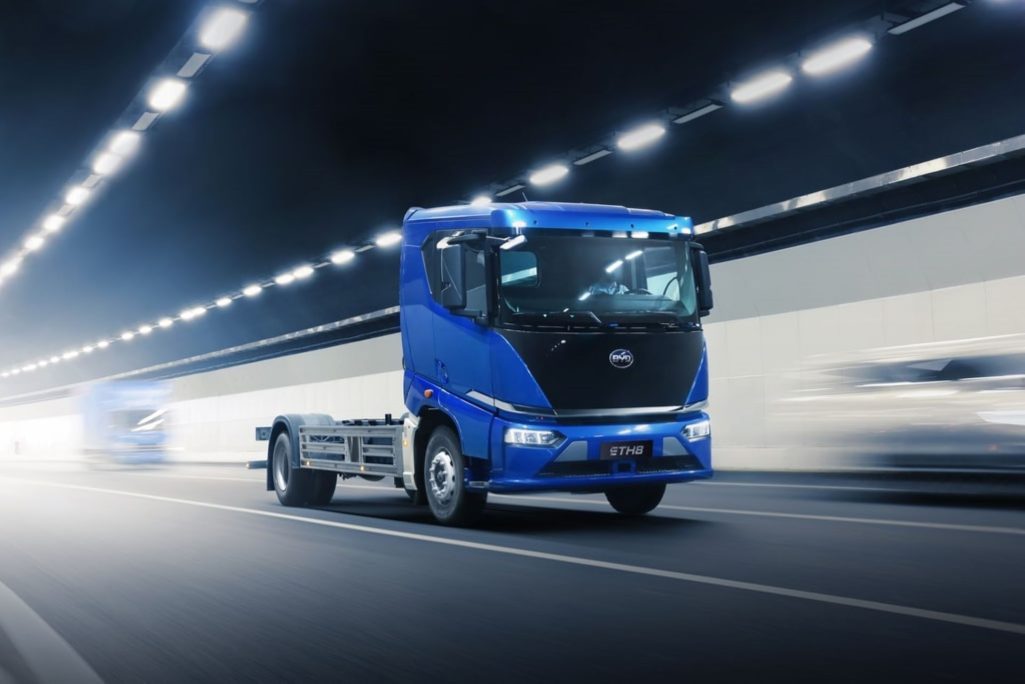 Byds Advanced Eth8 Etruck Takes Europe By Storm