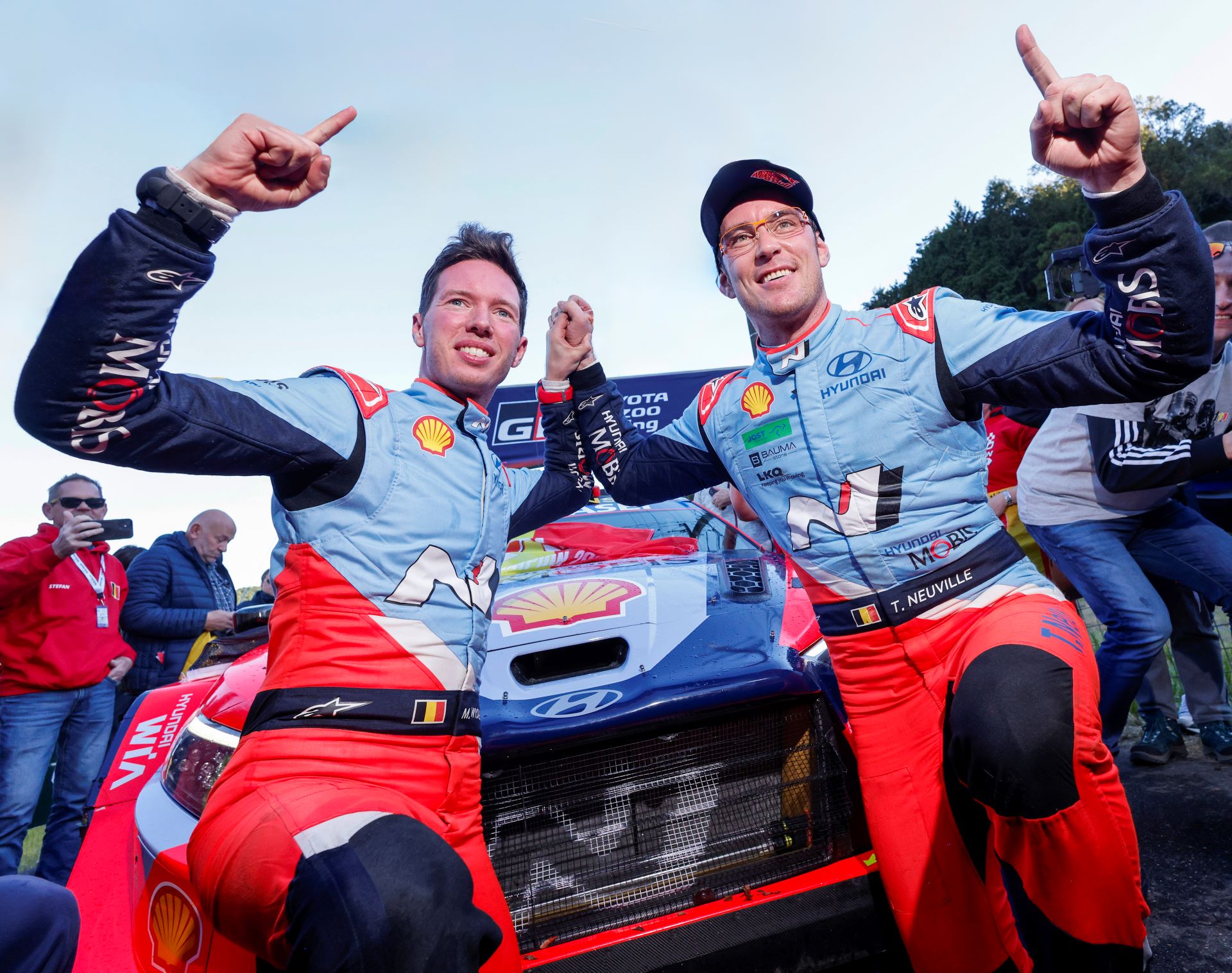 Thierry Neuville And Martijn Wydaeghe Secure Historic Fia World Rally Championship Titles For Hyundai Motorsport