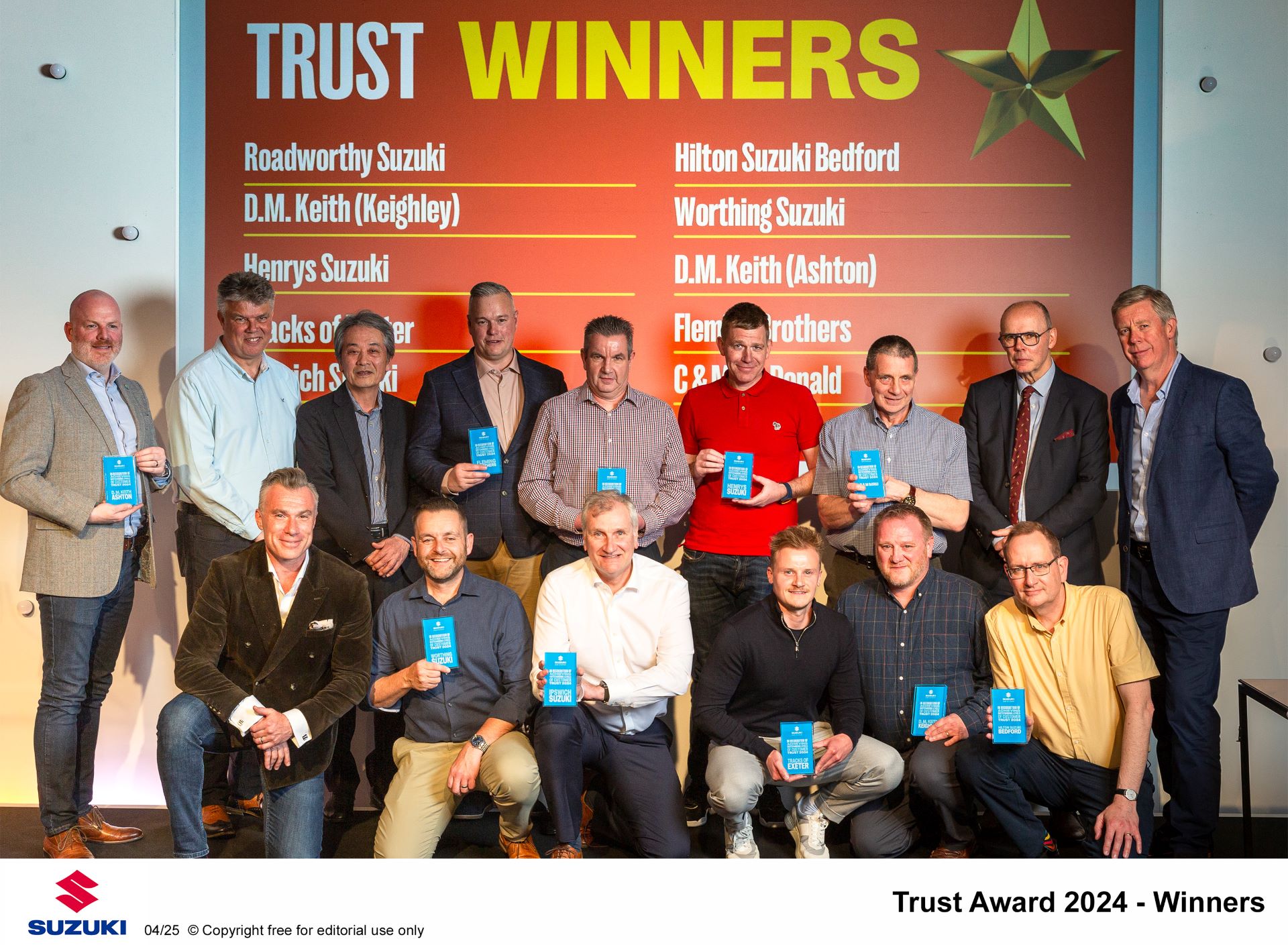 Suzuki Gb Honours Top Performing Dealers At 2024 Trust Awards
