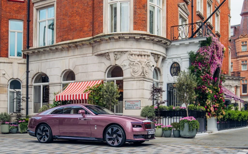 Velvet Orchid In Bloom Rolls Royce Unveils Bespoke Spectre In The Heart Of Chelsea