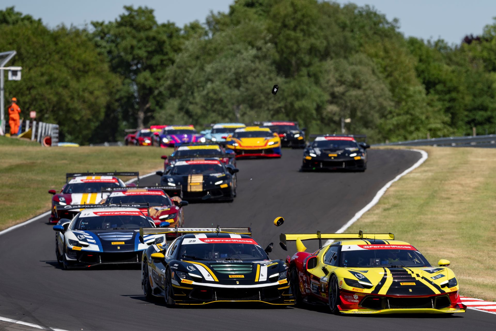 Ferrari Challenge Uk 2025 Heats Up At Brands Hatch For Round Three