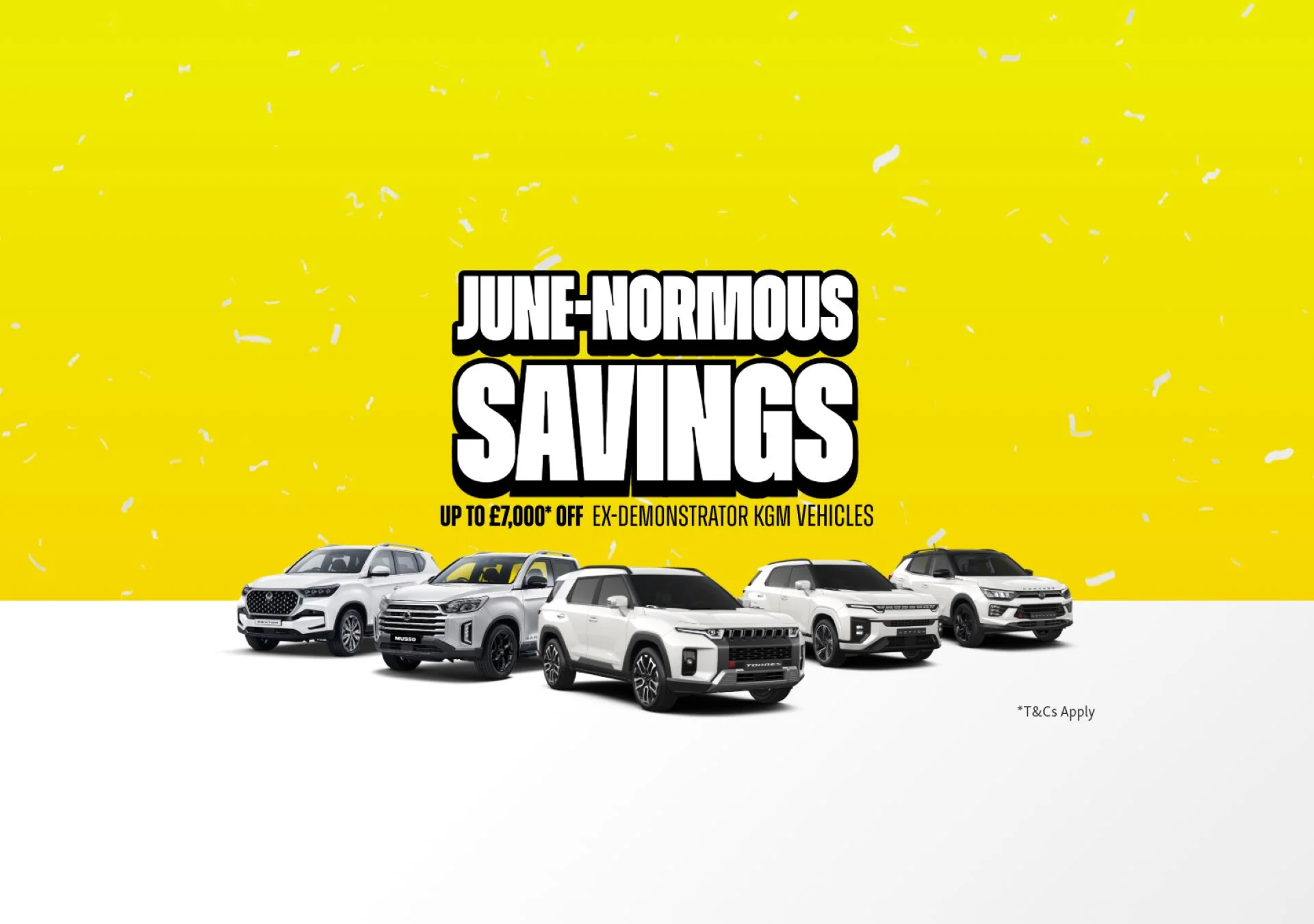 Kgm Motors Uk Unveils June Normous Savings Sales Event Offering Up To 7000 Off Select Ex Demo Models