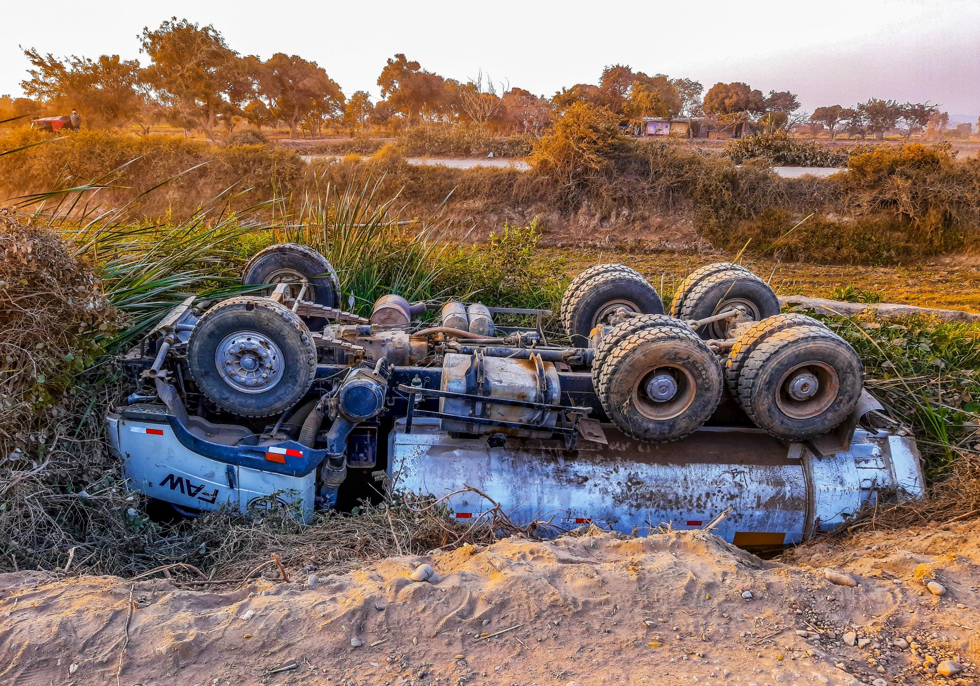 Rollover Truck Crash 2