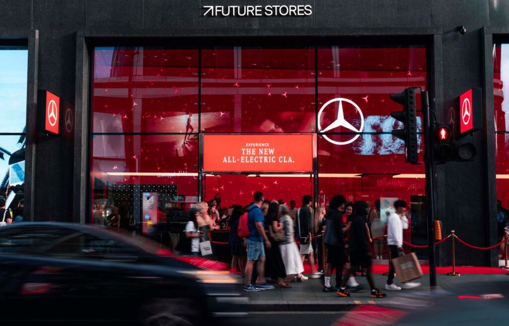Future Forward Mercedes Benz Debuts Intelligent New Cla At Oxford Streets Future Stores