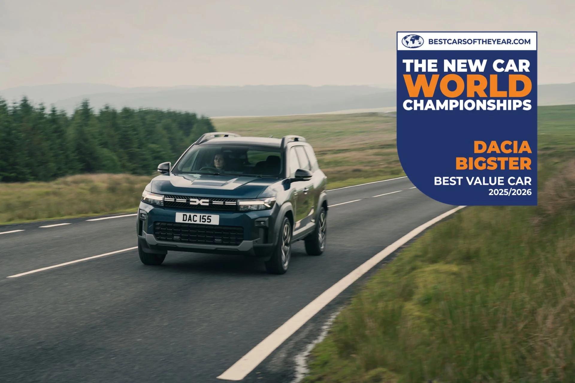 Dacia Bigster Crowned ‘Best Value Car’ at 2025/26 New Car World Championships
