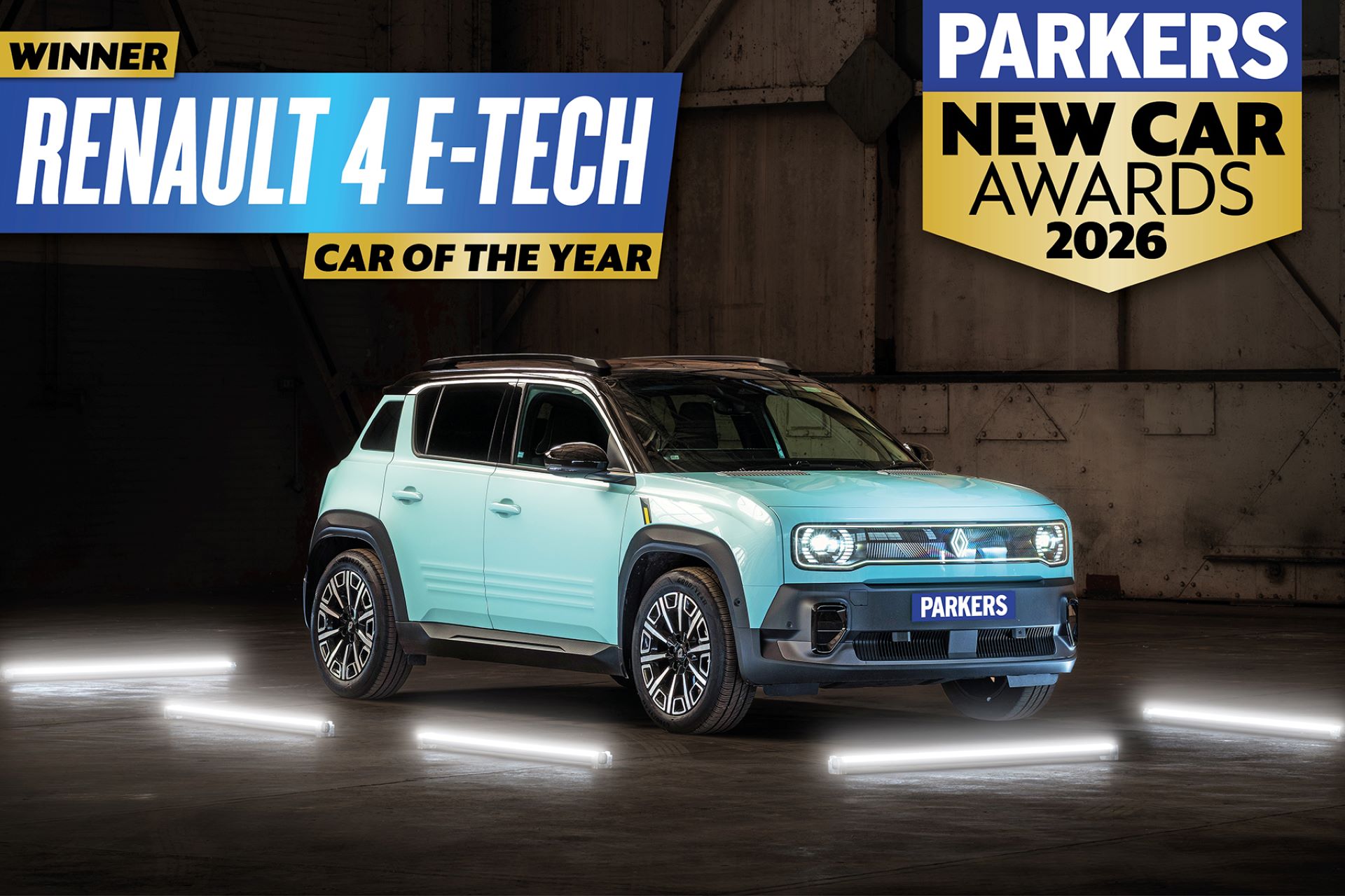 Renault 4 e tech electric crowned parkers car of the year 2026