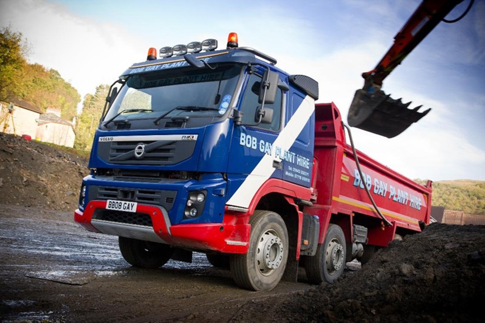 VOLVO TRUCKS FIRST FMX TIPPER IN SOUTH WALES JOINS BOB GAY PLANT HIRE FLEET