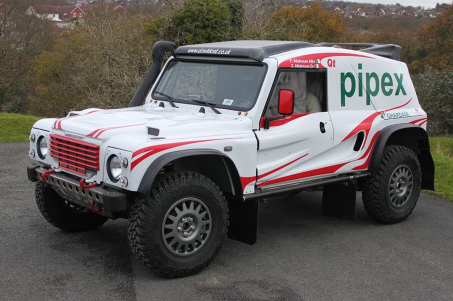 White vehicle – the first TDv6 Wildcat 