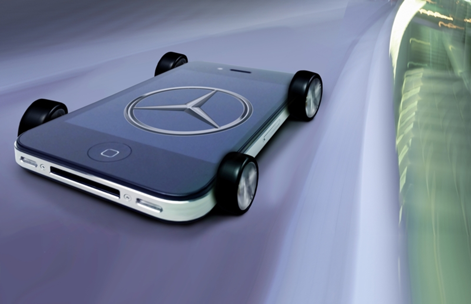 iPhone on wheels