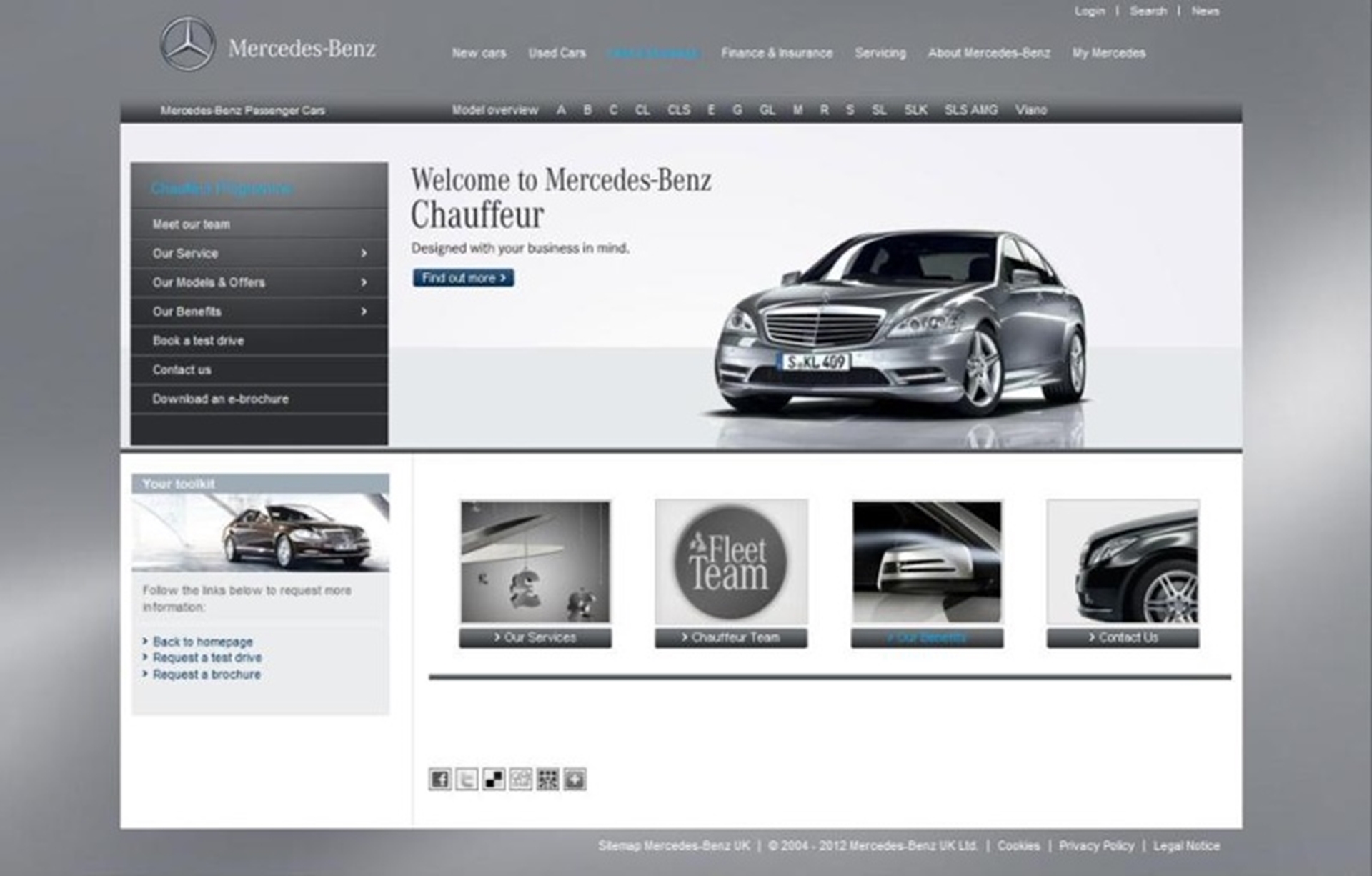 MERCEDES-BENZ LAUNCHES ITS NEW CHAUFFEUR WEBSITE