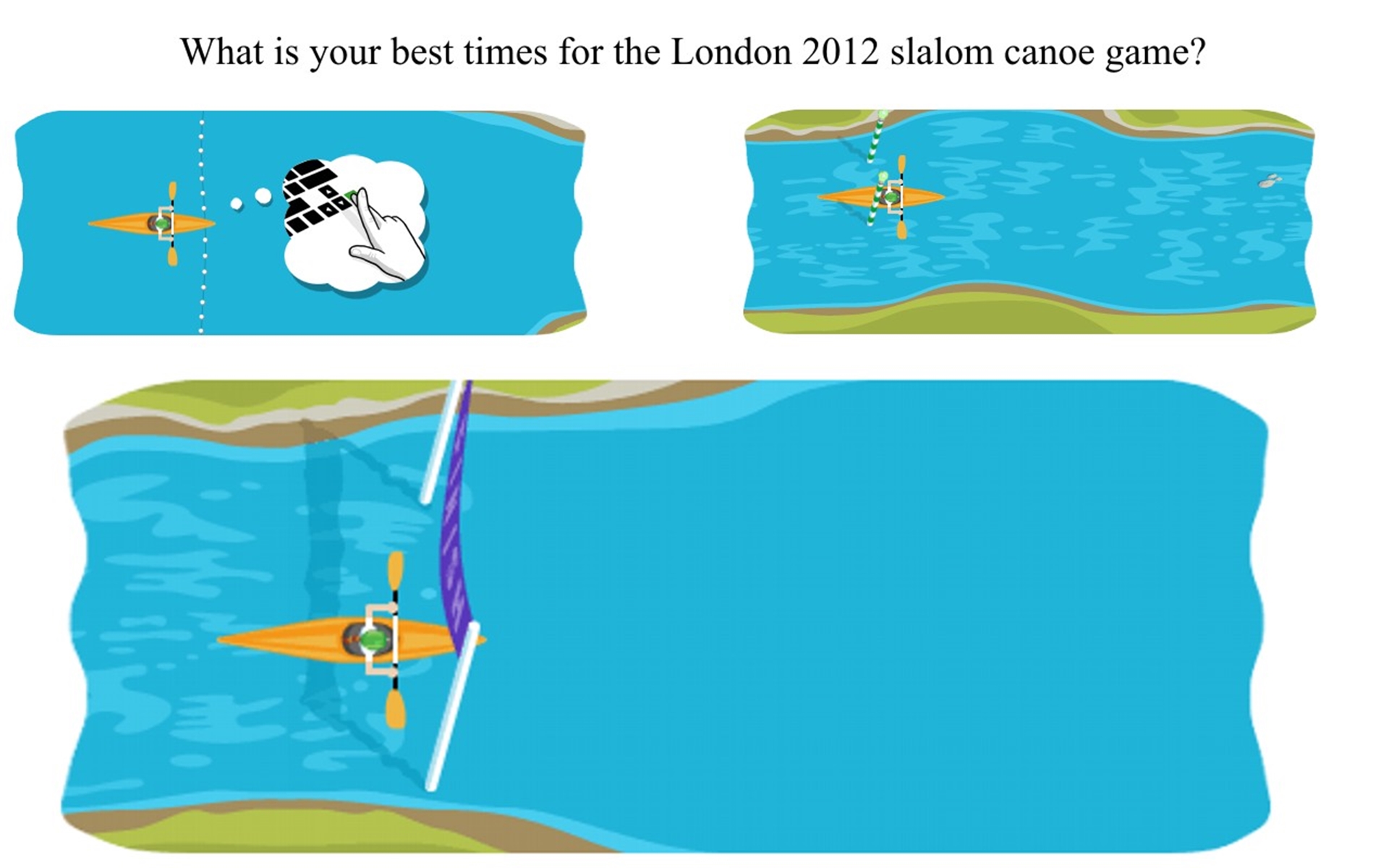 Google Games: London 2012 Slalom Canoe game