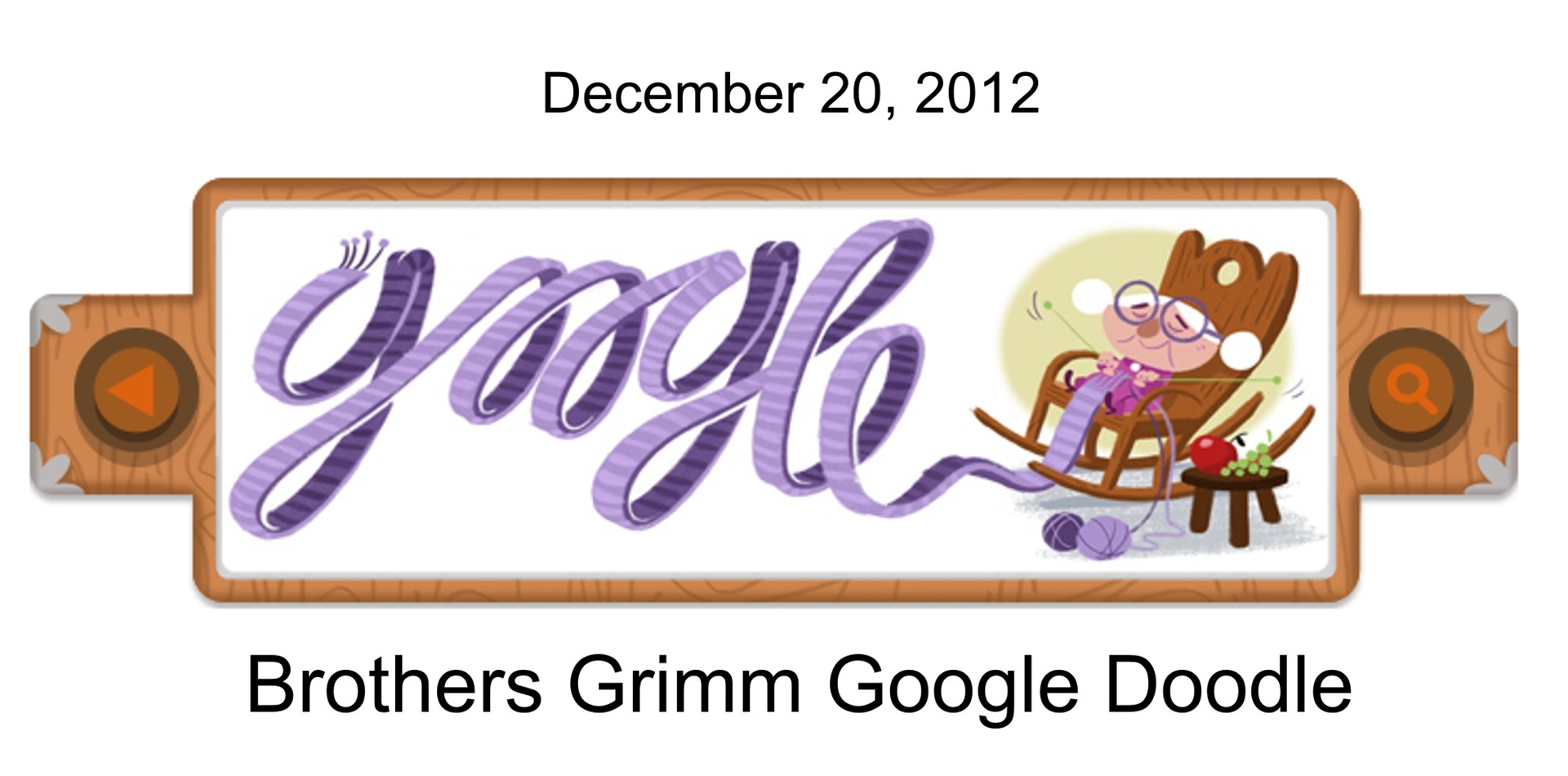 How does the Brothers Grimm’s Fairy Tales Google Doodle work