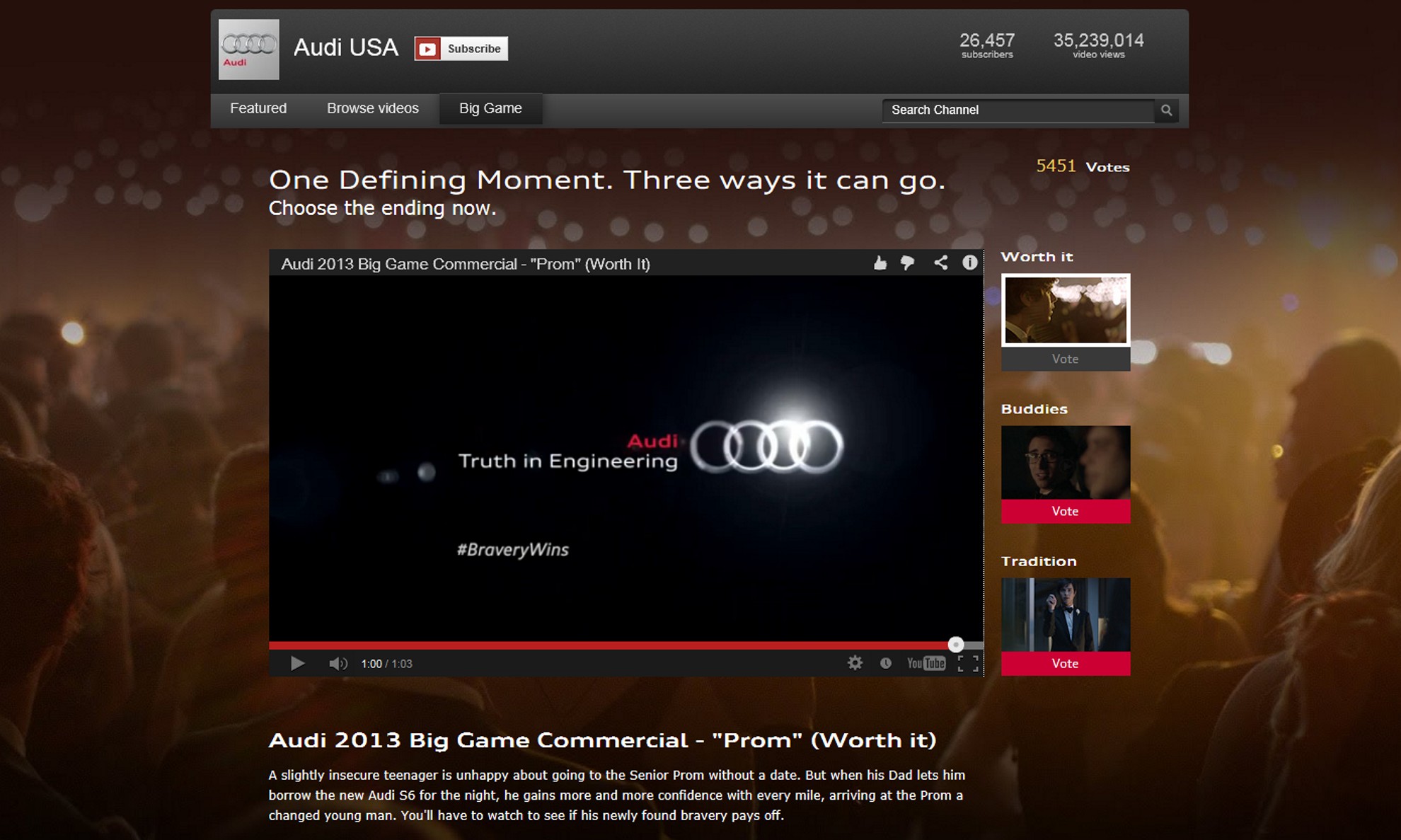 Best Super Bowl 2013 Commercials – Audi Advertisements