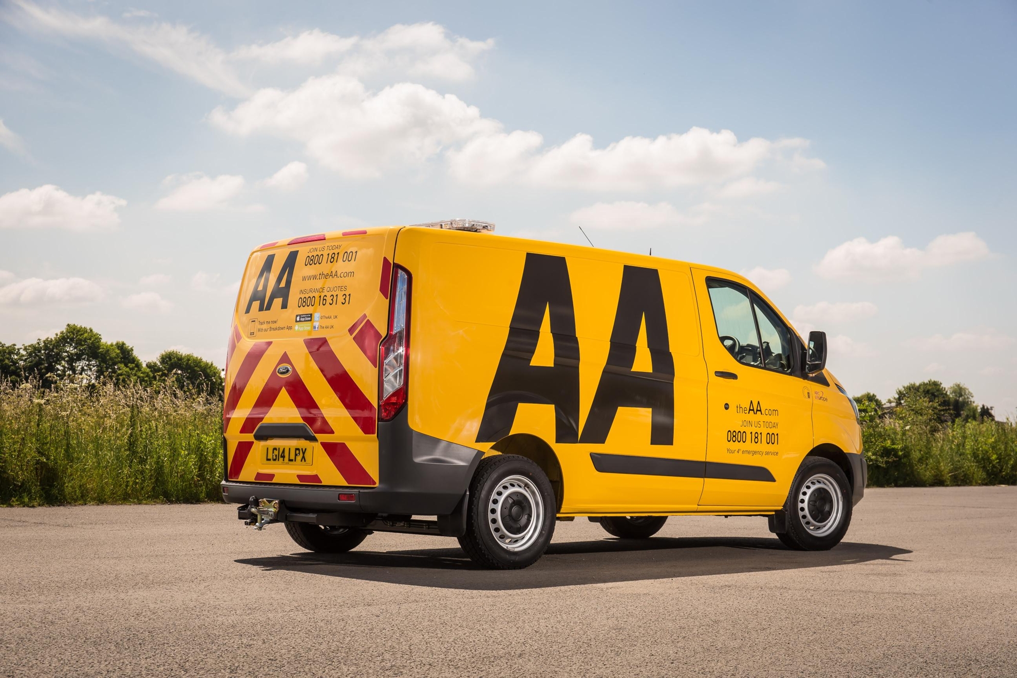 FORD TRANSIT ON PATROL WITH THE AA