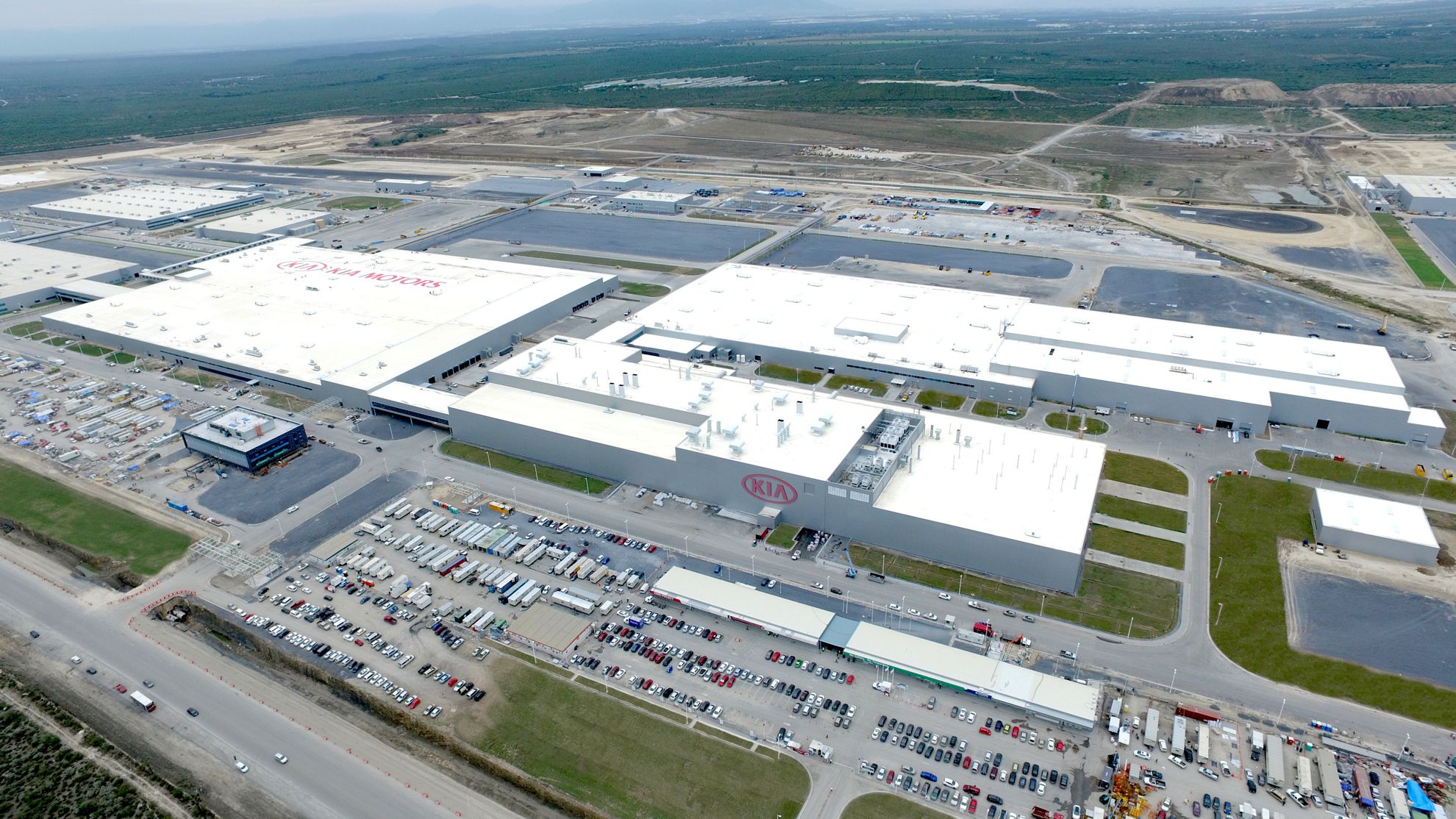 KIA Motors car manufacturing plant in Mexico