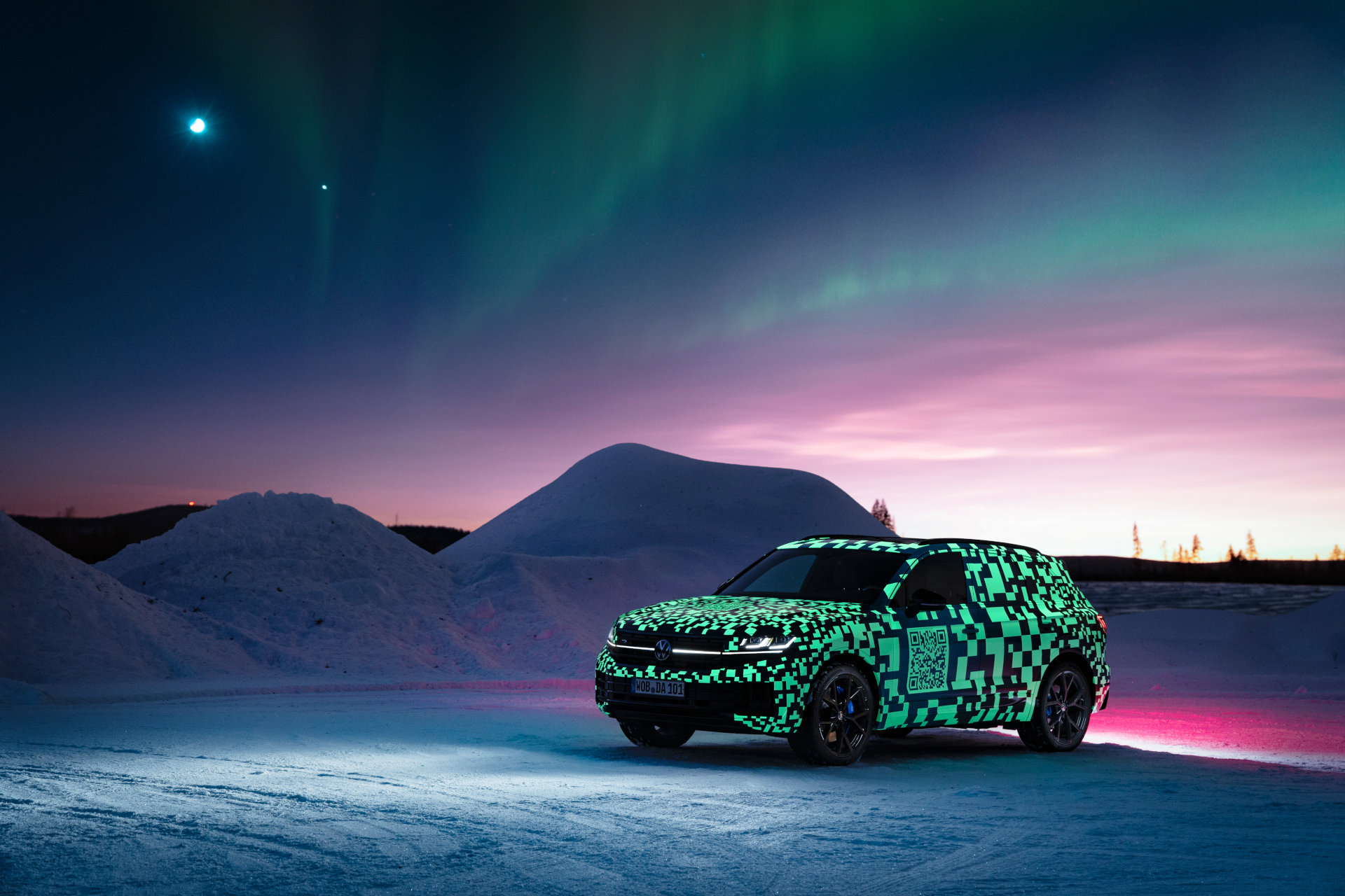 Final tests of the new Touareg close to the Arctic Circle