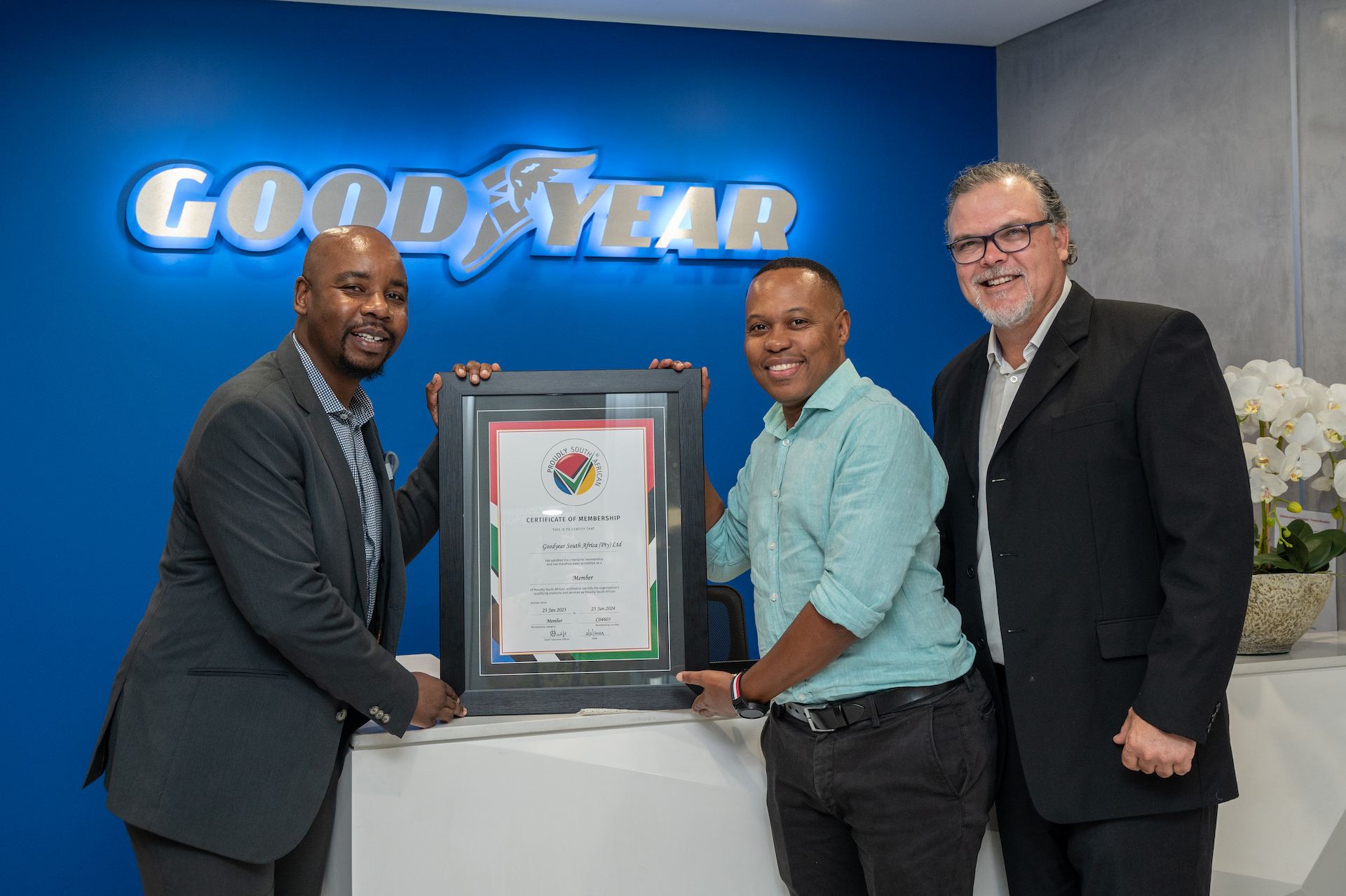Goodyear South Africa tyres certified Proudly South African