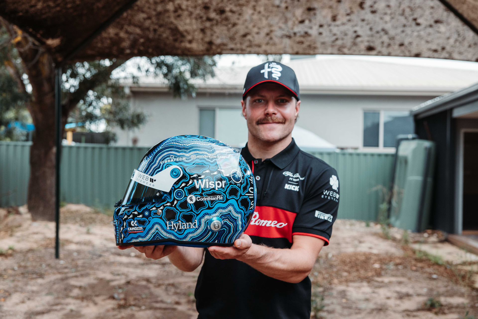 Valtteri Bottas’s special designed Australian Grand Prix helmet