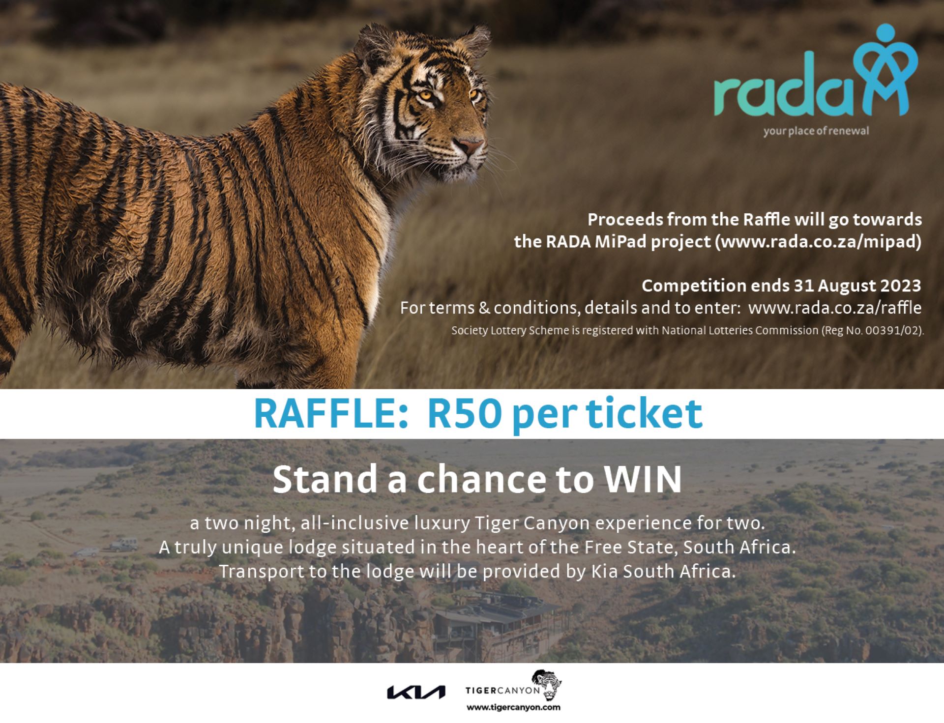 Kia donates R70,000 towards the RADA MiPad project