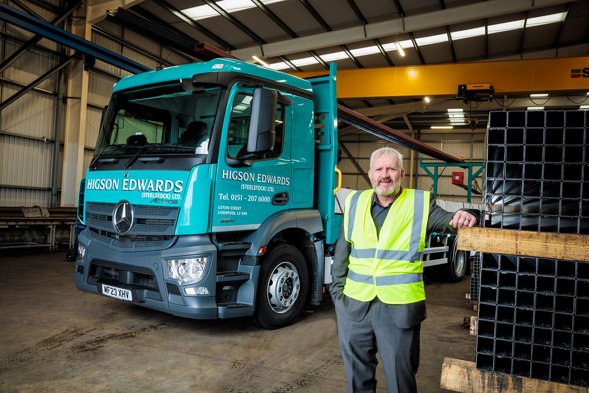 Mercedes-Benz Actros is the solid option for steel supplier Higson Edwards