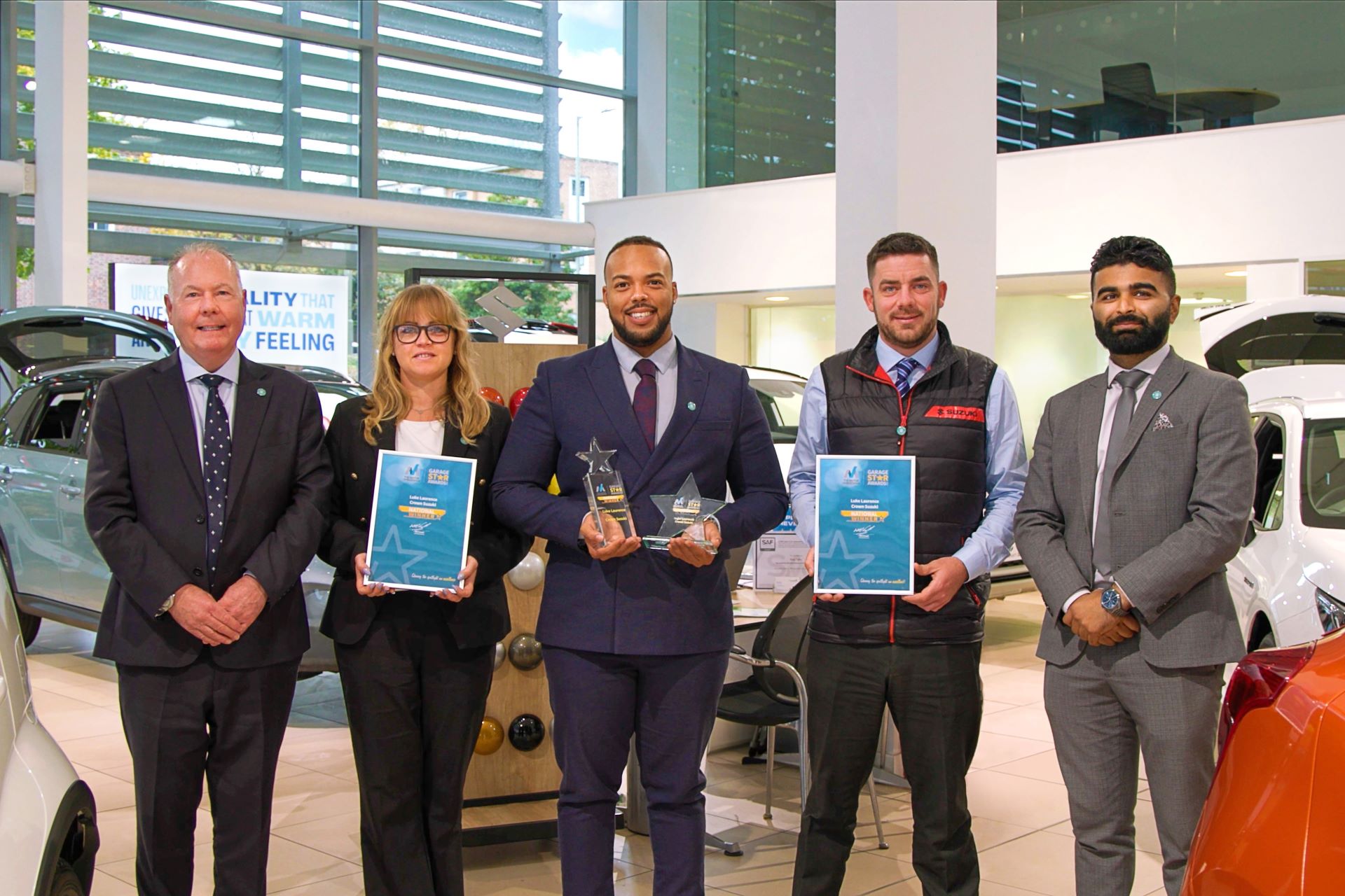 Crown Suzuki Sales Executive becomes first individual to win The Motor Ombudsman’s National Garage Star Award
