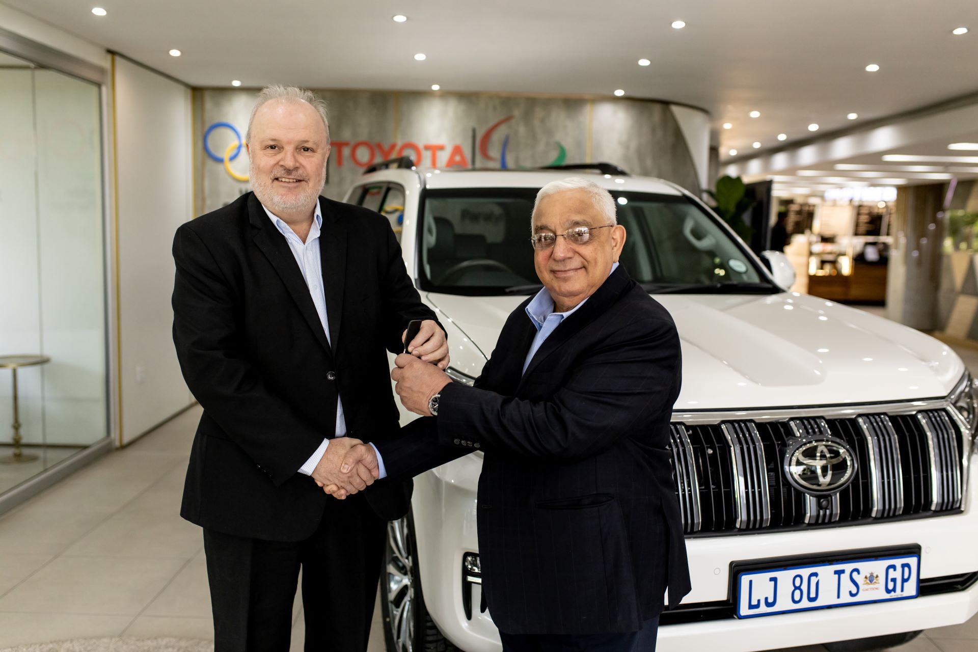 SARU PRESIDENT MARK ALEXANDER, GEARS UP WITH TOYOTA SOUTH AFRICA.
