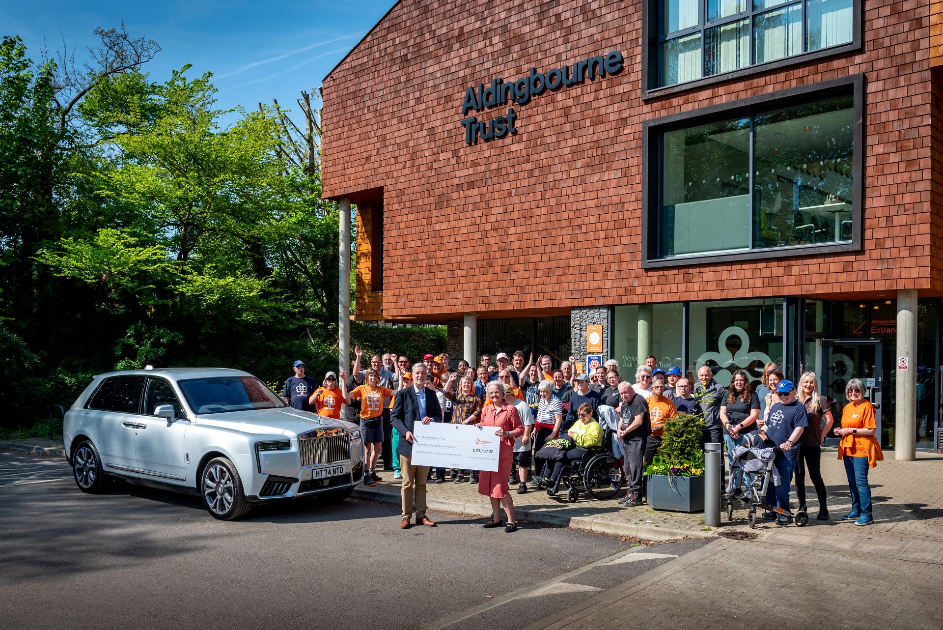 Crafting Change: Rolls-Royce Presents Over £23,000 to Aldingbourne Trust, Continuing Its Legacy of Local Impact