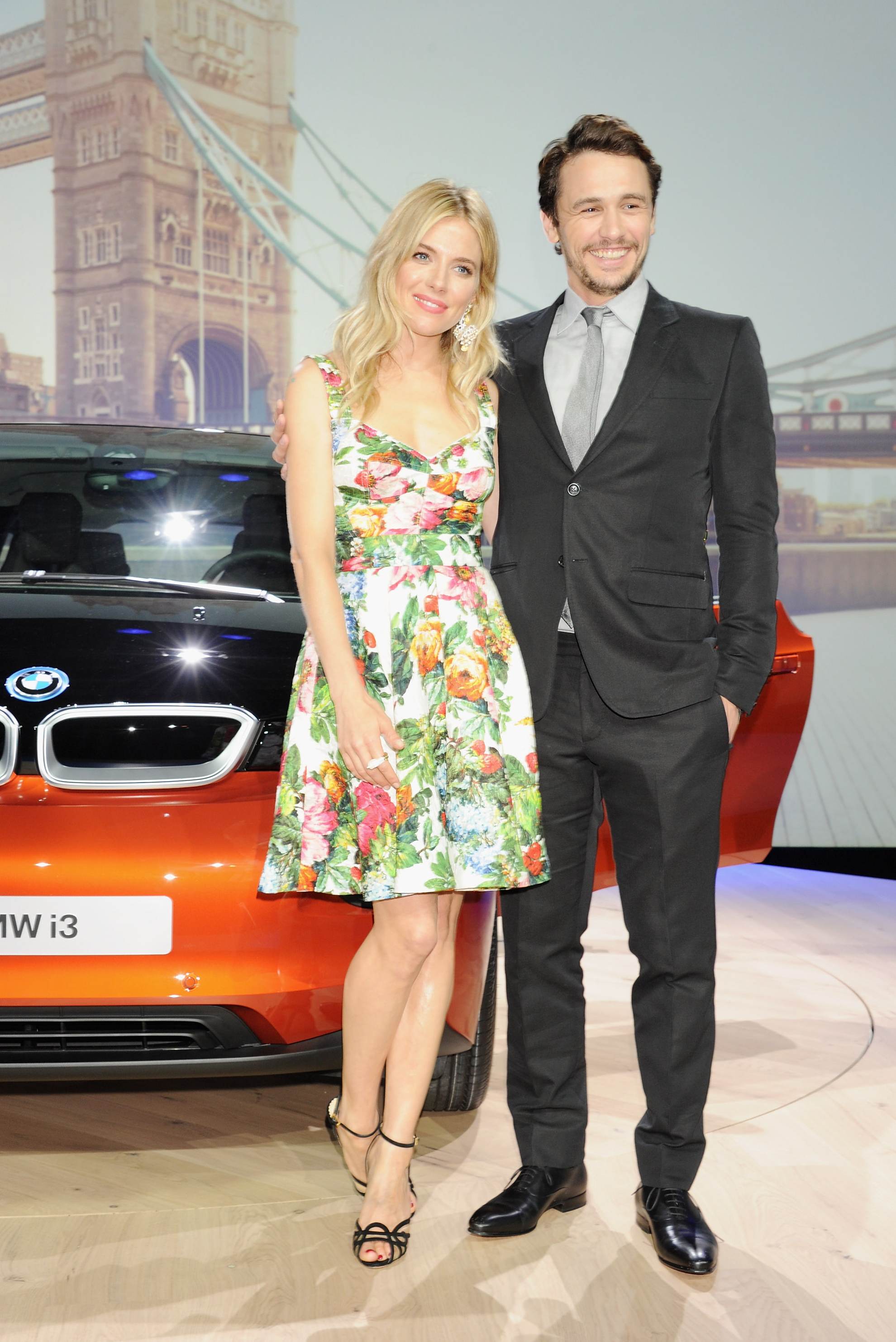 Sienna Miller and James Franco celebrate the world premiere of the BMW i3